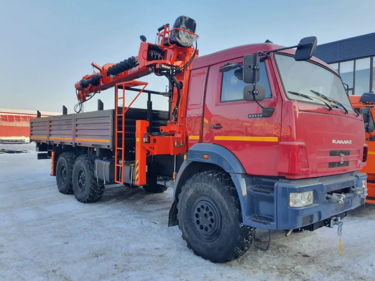 Отгрузили КАМАЗ-43118 с КМУ KANGLIM 2056 с буром!