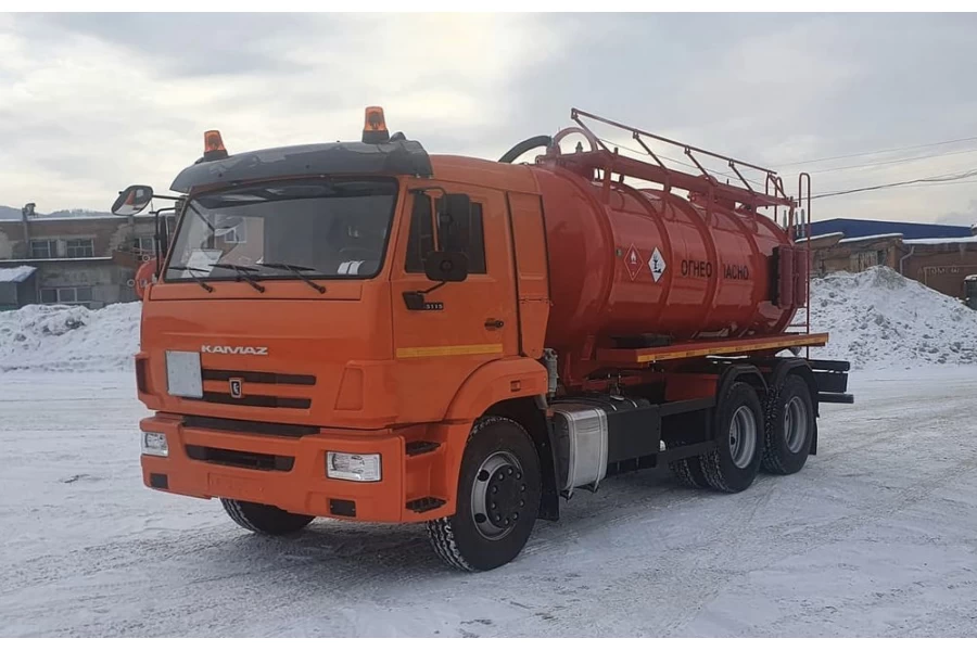 Автоцистерна вакуумная АКН-10 на базе КАМАЗ-65115