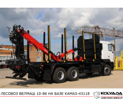 Лесовоз/Сортиментовоз ВЕЛМАШ ВМ10-86 на базе КАМАЗ-43118