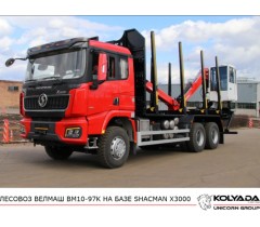 Лесовоз/Сортиментовоз ВЕЛМАШ ВМ10-97K на базе SHACMAN X3000