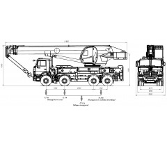 Автокран «Камышин» КС-65740-5 на базе КАМАЗ-6540