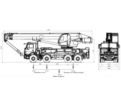 Автокран «Камышин» КС-65740-5 на базе КАМАЗ-6540