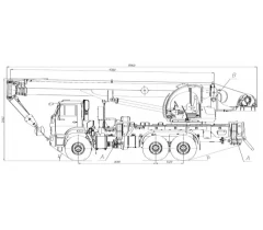 Автокран 25т «Камышин» КС-55713-5К-4 на базе КАМАЗ-43118