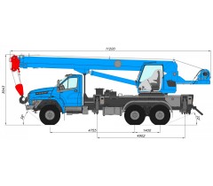 Автокран «Камышин» КС-55713-3К-1 на базе УРАЛ-5557