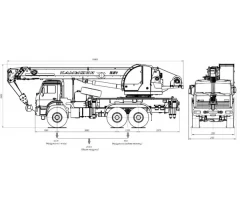 Автокран «Камышин» КС-5576-5-21 на базе КАМАЗ-43118