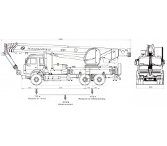 Автокран «Камышин» КС-5576Б на базе МАЗ-6312