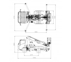 Автовышка DASAN DS220 на базе ISUZU NMR85