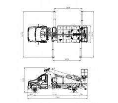 Автовышка DASAN DS300 на базе ГАЗОН NEXT