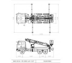 Автовышка DASAN DS350 на базе МАЗ 6318