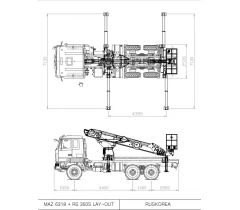 Автовышка DASAN DS350 на базе МАЗ 6318