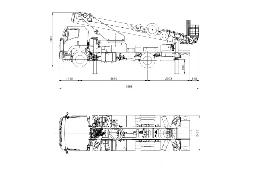 Автовышка DASAN DS460 на базе ISUZU FVR34