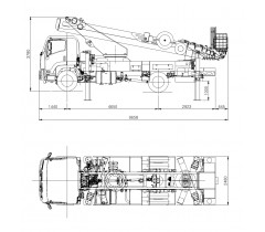 Автовышка HORYONG SKY450SF на базе ISUZU FVR34