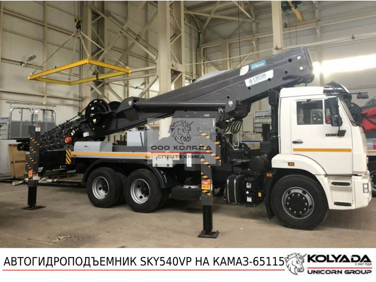 Автовышка HORYONG SKY540VP на базе КАМАЗ-65115