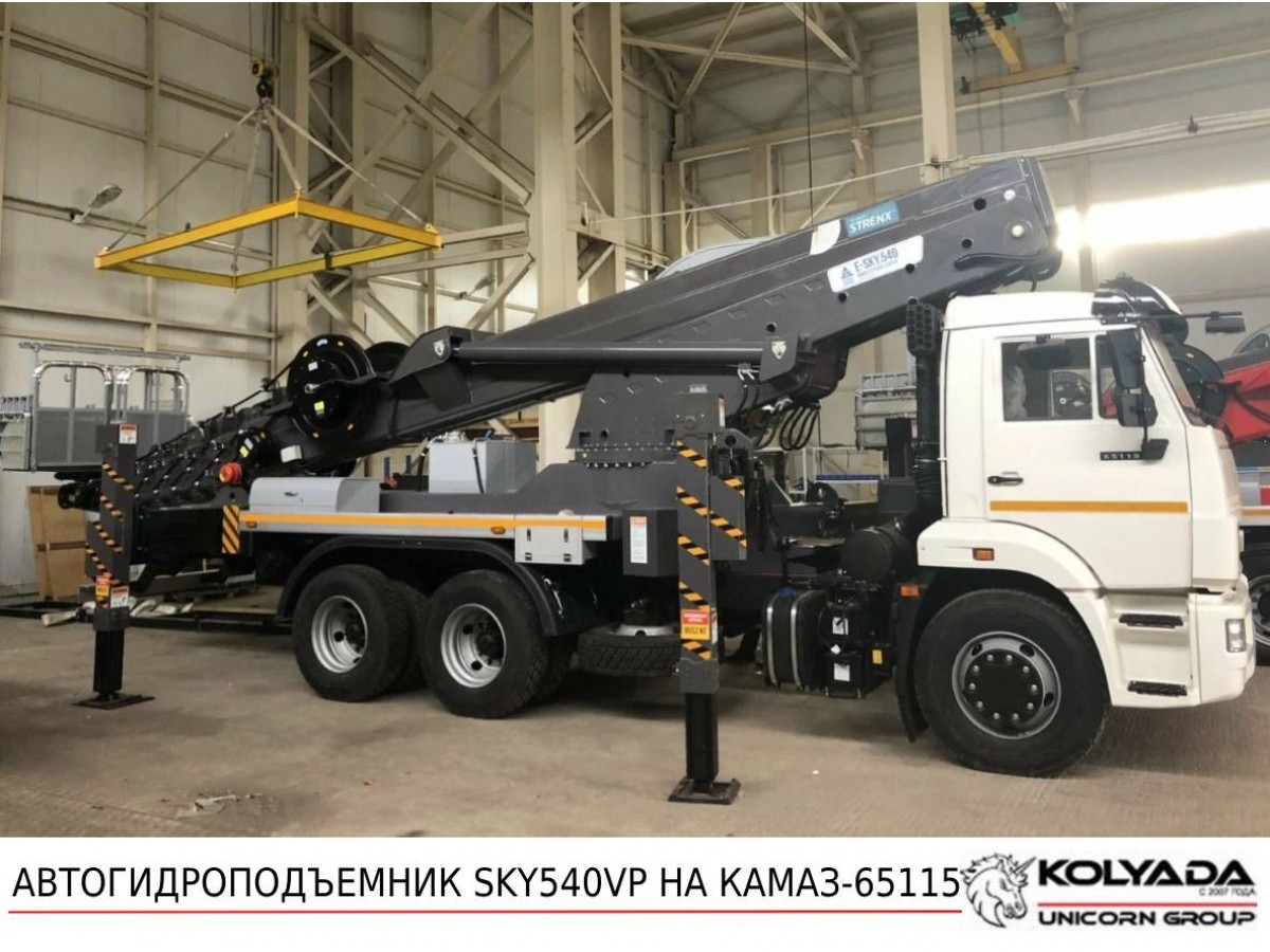 Автовышка HORYONG SKY540VP на базе КАМАЗ-65115