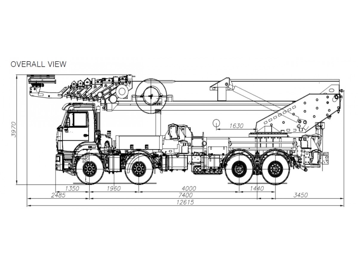 Автовышка HORYONG SKY750 на базе КАМАЗ-65201