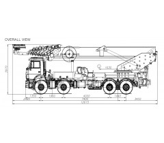 Автовышка HORYONG SKY750 на базе КАМАЗ-65201