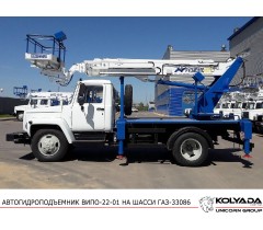 Автогидроподъемник ВИПО-22-01 на базе ГАЗ-33086 с 2-х рядной кабиной