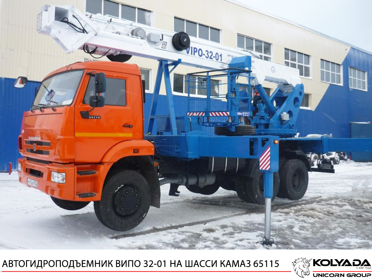 Автогидроподъемник ВИПО-32-01 на базе КАМАЗ-65115