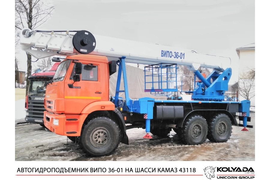 Автогидроподъемник ВИПО-36-01 на базе КАМАЗ-43118