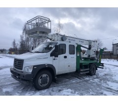 Автовышка ПСС-131.22Э на базе ГАЗОН NEXT (с 2-х рядной кабиной)
