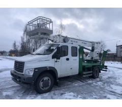 Автовышка ПСС-131.22Э на базе ГАЗОН NEXT (с 2-х рядной кабиной)