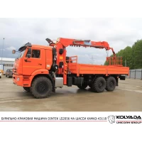 Бурильно-крановая машина DINTEK LS2056 на базе КАМАЗ-43118
