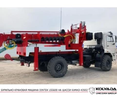 Бурильно-крановая машина DINTEK LS5600 на базе КАМАЗ-43502
