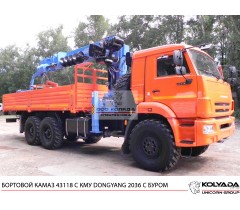 Бурильно-крановая машина DONGYANG SS2036 на базе КАМАЗ-43118
