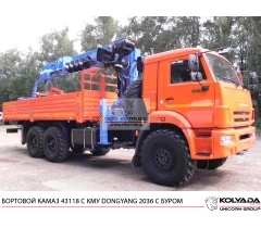 Бурильно-крановая машина DONGYANG SS2036 на базе КАМАЗ-43118