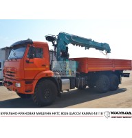 Бурильно-крановая машина HKTC HLC-8026S на базе КАМАЗ-43118