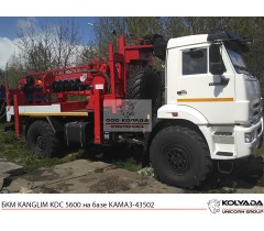 Бурильно-крановая машина KANGLIM KDC 5600 на базе КАМАЗ-43502