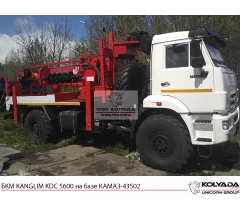 Бурильно-крановая машина KANGLIM KDC 5600 на базе КАМАЗ-43502
