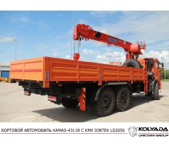 Кран-манипулятор DINTEK LS2056H на базе КАМАЗ-43118