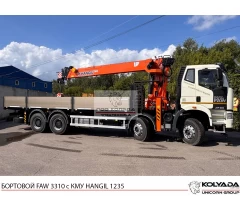 Бортовой FAW CA3310 с КМУ HANGIL HGC 1235