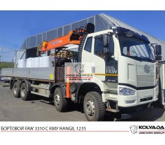 Бортовой FAW CA3310 с КМУ HANGIL HGC 1235