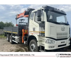 Бортовой FAW 3250 с КМУ HANGIL HGC 756 Бортовой FAW 3250 с КМУ HANGIL HGC 756