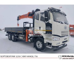 Бортовой FAW 3250 с КМУ HANGIL HGC 756