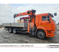 Бортовой КАМАЗ 65115 с КМУ HANGIL HGC 976