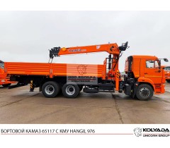 Бортовой КАМАЗ 65117 с КМУ HANGIL HGC 976