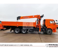 Бортовой КАМАЗ 65117 с КМУ HANGIL HGC 976