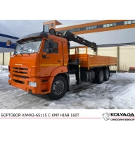 Кран-манипулятор HIAB 160 T на базе КАМАЗ-65115