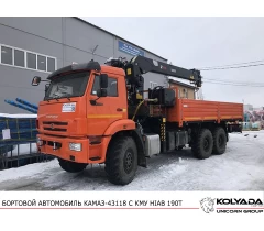 Кран-манипулятор HIAB 190T на базе КАМАЗ-43118