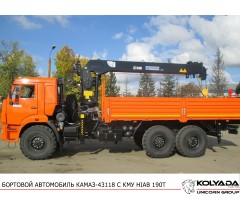 Кран-манипулятор HIAB 190T на базе КАМАЗ-43118