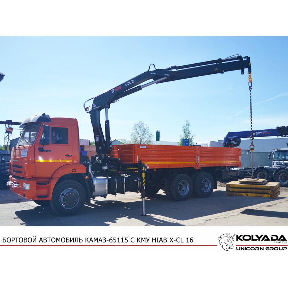 Кран Манипулятор HIAB 122 B 3 CL на Базе Автомобиля Камаз