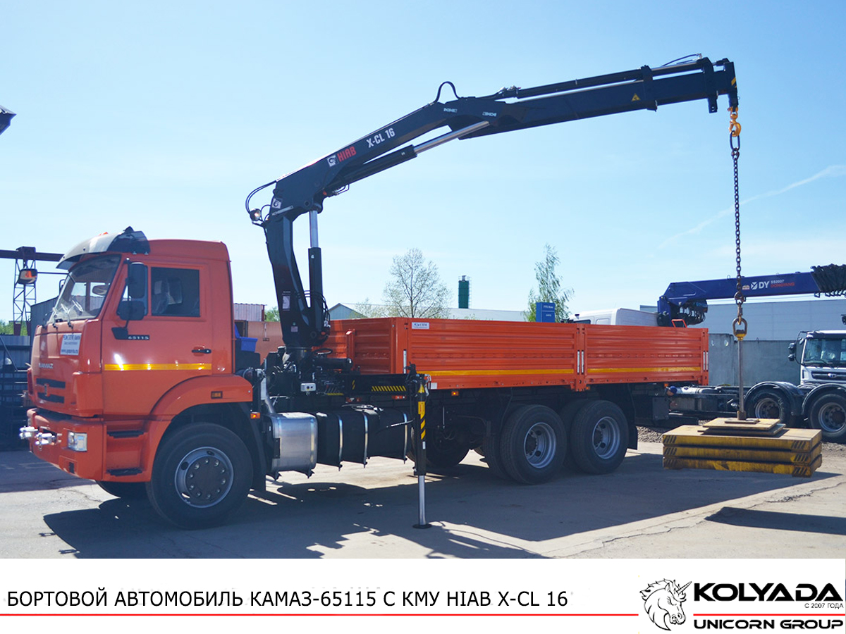 Кран-манипулятор HIAB X-CL 16 на базе КАМАЗ-65115