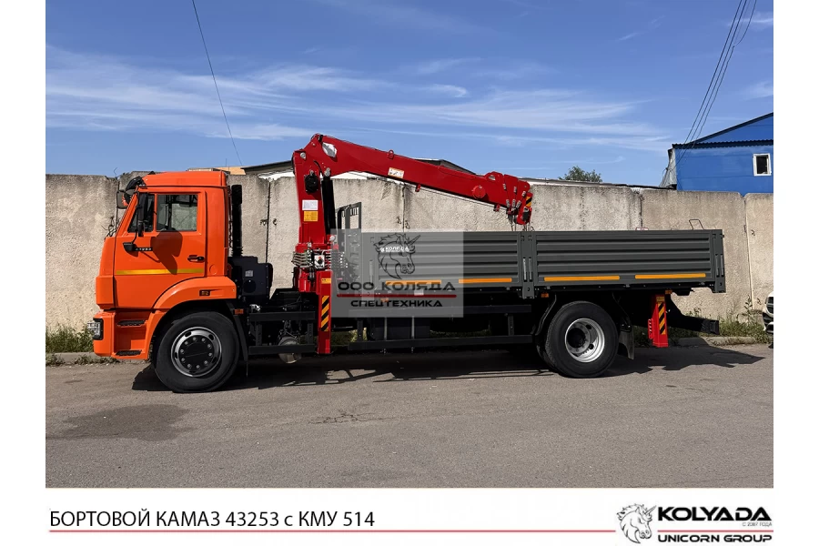 Кран-манипулятор 514 на базе КАМАЗ-43253