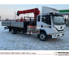 Бортовой FAW TIGER с КМУ 504 Бортовой FAW TIGER с КМУ 504