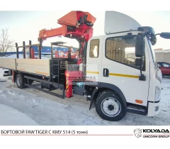 Бортовой FAW TIGER с КМУ 514 Бортовой FAW TIGER с КМУ 514