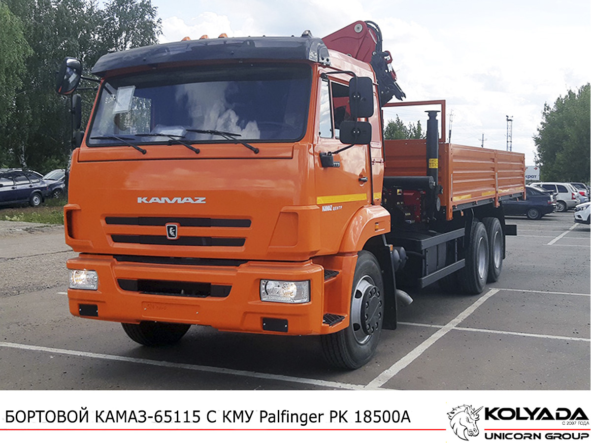 Кран-манипулятор Palfinger PK 18500A на базе КАМАЗ-65115