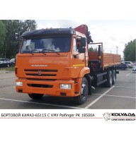 Кран-манипулятор Palfinger PK 18500A на базе КАМАЗ-65115